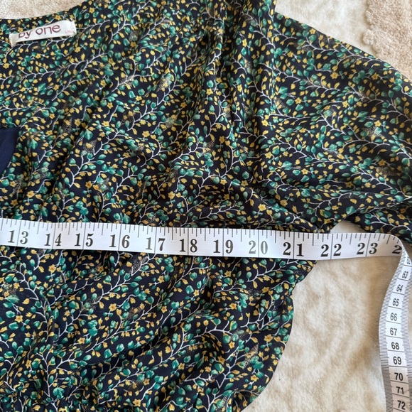 BY ONE romantic Floral Print Long Sleeve Maxi prairie Dress (French Designer) - Picture 5 of 8